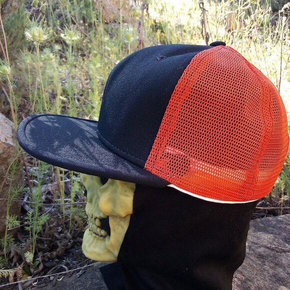 Deadstock Vintage Blank Two Tone Snap Trucker Hat - Picture 2 of 6